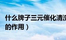 什么牌子三元催化清洗剂最好（三元催化清洗的作用）