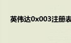 英伟达0x003注册表（英伟达0x0003）