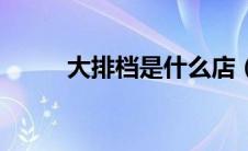 大排档是什么店（大排档是什么）