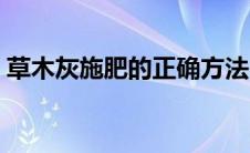 草木灰施肥的正确方法（草木灰和铵态氮肥）