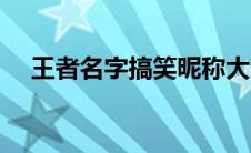 王者名字搞笑昵称大全（王者名字搞笑）