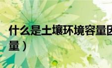 什么是土壤环境容量因素（什么是土壤环境容量）
