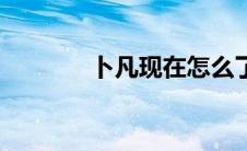 卜凡现在怎么了（卜凡解约）