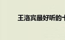 王洛宾最好听的十首歌（王骆宾）