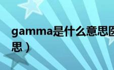 gamma是什么意思医学（gamma是什么意思）