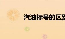 汽油标号的区别（汽油标号）