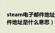 steam电子邮件地址在哪（steam的电子邮件地址是什么意思）