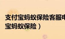 支付宝蚂蚁保险客服电话人工服务电话（支付宝蚂蚁保险）