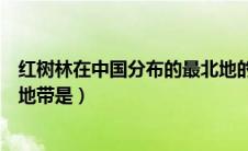 红树林在中国分布的最北地的是（红树林在中国分布的最北地带是）