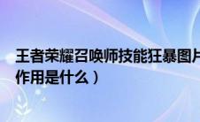 王者荣耀召唤师技能狂暴图片（王者荣耀召唤师技能狂暴的作用是什么）