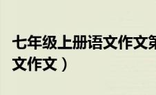 七年级上册语文作文第四单元（七年级上册语文作文）