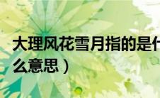 大理风花雪月指的是什么（大理风花雪月是什么意思）