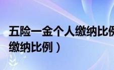 五险一金个人缴纳比例计算器（五险一金个人缴纳比例）