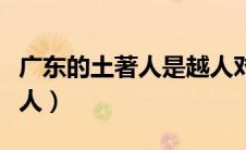 广东的土著人是越人对吗（广东的土著人是越人）