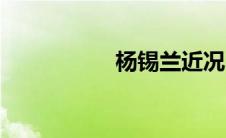 杨锡兰近况（杨锡兰）