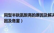 同型半胱氨酸高的原因及解决方法（同型半胱氨酸偏高的原因及危害）
