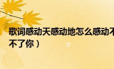 歌词感动天感动地怎么感动不了你（感动天感动地怎么感动不了你）