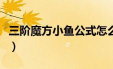 三阶魔方小鱼公式怎么拼（三阶魔方小鱼公式）