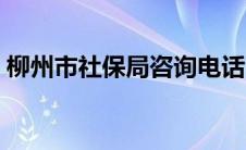 柳州市社保局咨询电话（柳州市社保局电话）