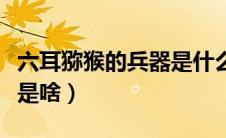 六耳猕猴的兵器是什么（六耳猕猴手中的兵器是啥）