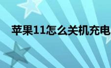 苹果11怎么关机充电（苹果11怎么关机）