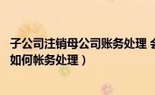 子公司注销母公司账务处理 会计视野（子公司注销后母公司如何帐务处理）