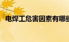 电焊工危害因素有哪些（危害因素有哪些）