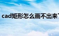 cad矩形怎么画不出来了（CAD矩形怎么画）