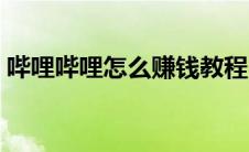 哔哩哔哩怎么赚钱教程（哔哩哔哩怎么赚钱）