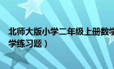 北师大版小学二年级上册数学试题（北师大版二年级上册数学练习题）