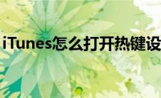 iTunes怎么打开热键设置（itunes怎么打开）