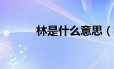 林是什么意思（林有有什么梗）