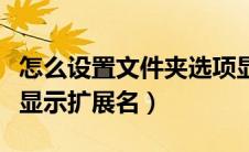 怎么设置文件夹选项显示扩展名（文件夹如何显示扩展名）