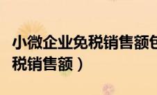 小微企业免税销售额包括专票吗（小微企业免税销售额）