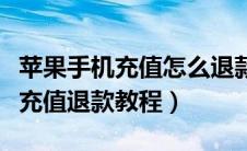 苹果手机充值怎么退款退款流程图（苹果手机充值退款教程）