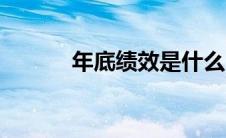 年底绩效是什么（绩效是什么）