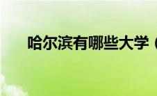 哈尔滨有哪些大学（大连有哪些大学）