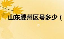 山东滕州区号多少（山东省滕州市区号）
