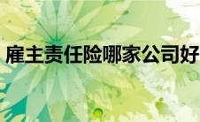雇主责任险哪家公司好（雇主责任险哪家好）