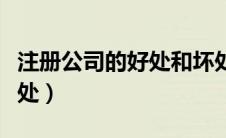 注册公司的好处和坏处有哪些（注册公司的好处）