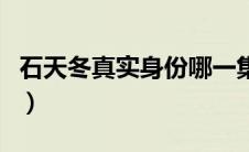 石天冬真实身份哪一集曝光（石天冬真实身份）