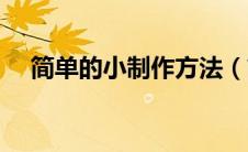 简单的小制作方法（简单的小制作过程）