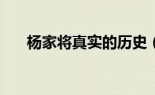杨家将真实的历史（杨家将历史介绍）