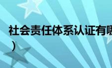 社会责任体系认证有哪些（社会责任体系认证）