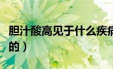 胆汁酸高见于什么疾病（胆汁酸高是什么引起的）