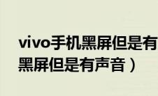 vivo手机黑屏但是有声音怎么修（vivo手机黑屏但是有声音）