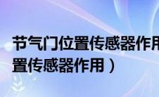 节气门位置传感器作用和安装位置（节气门位置传感器作用）