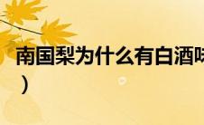 南国梨为什么有白酒味（南国梨为什么有酒味）