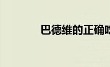 巴德维的正确吃法（巴德维）
