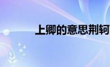 上卿的意思荆轲（上卿的意思）